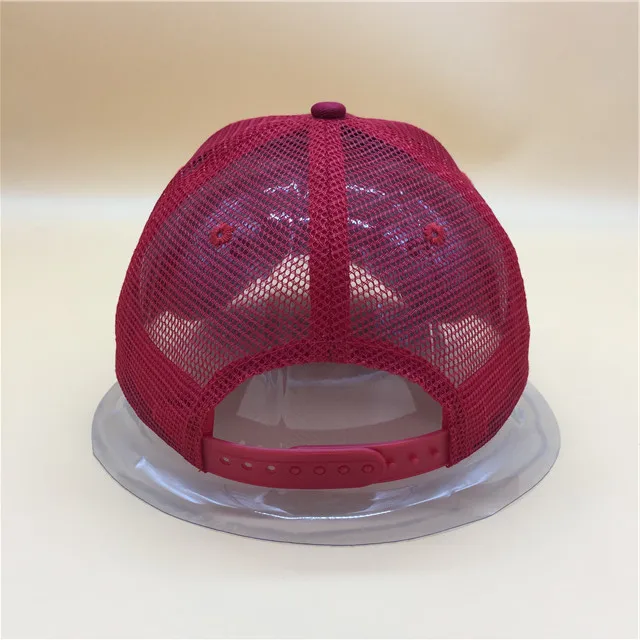 Red color 3 d logo wholesale professional custom made adjustable closure baseball cap