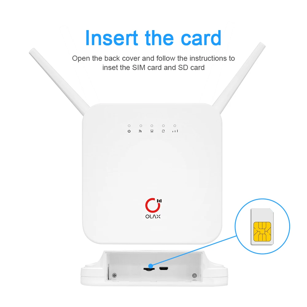OLAX AX6 PRO Long Range Cpe Wifi 4g Router With Antenna 300mbps Router Wifi 4g With Sim Card