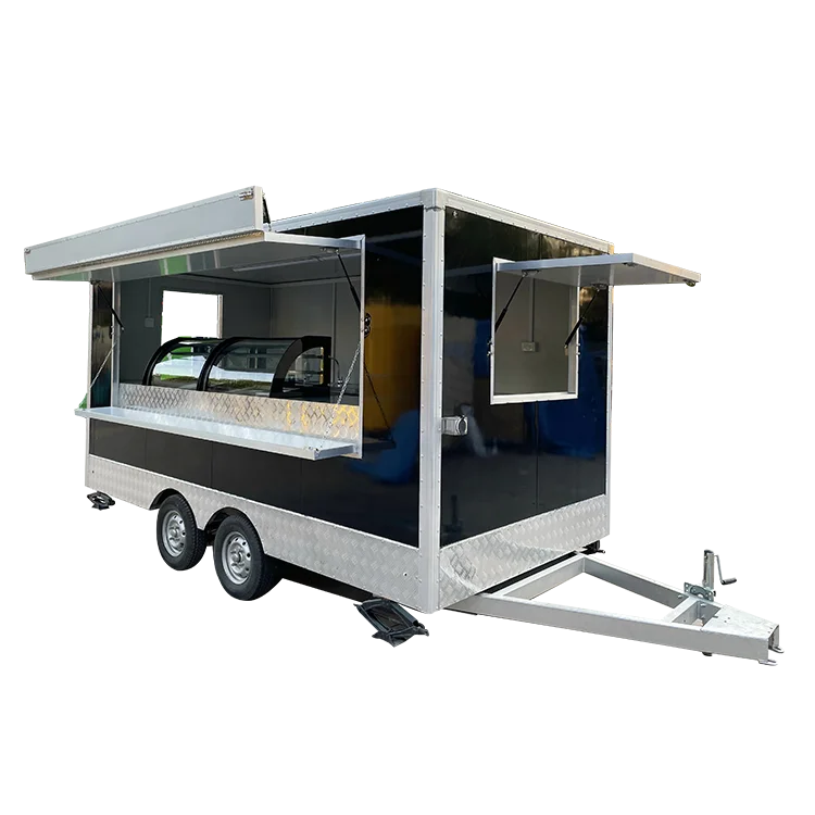 Custom Small Standard Concession Fast Food Trucks 7.5ft Mobile Food Trailer