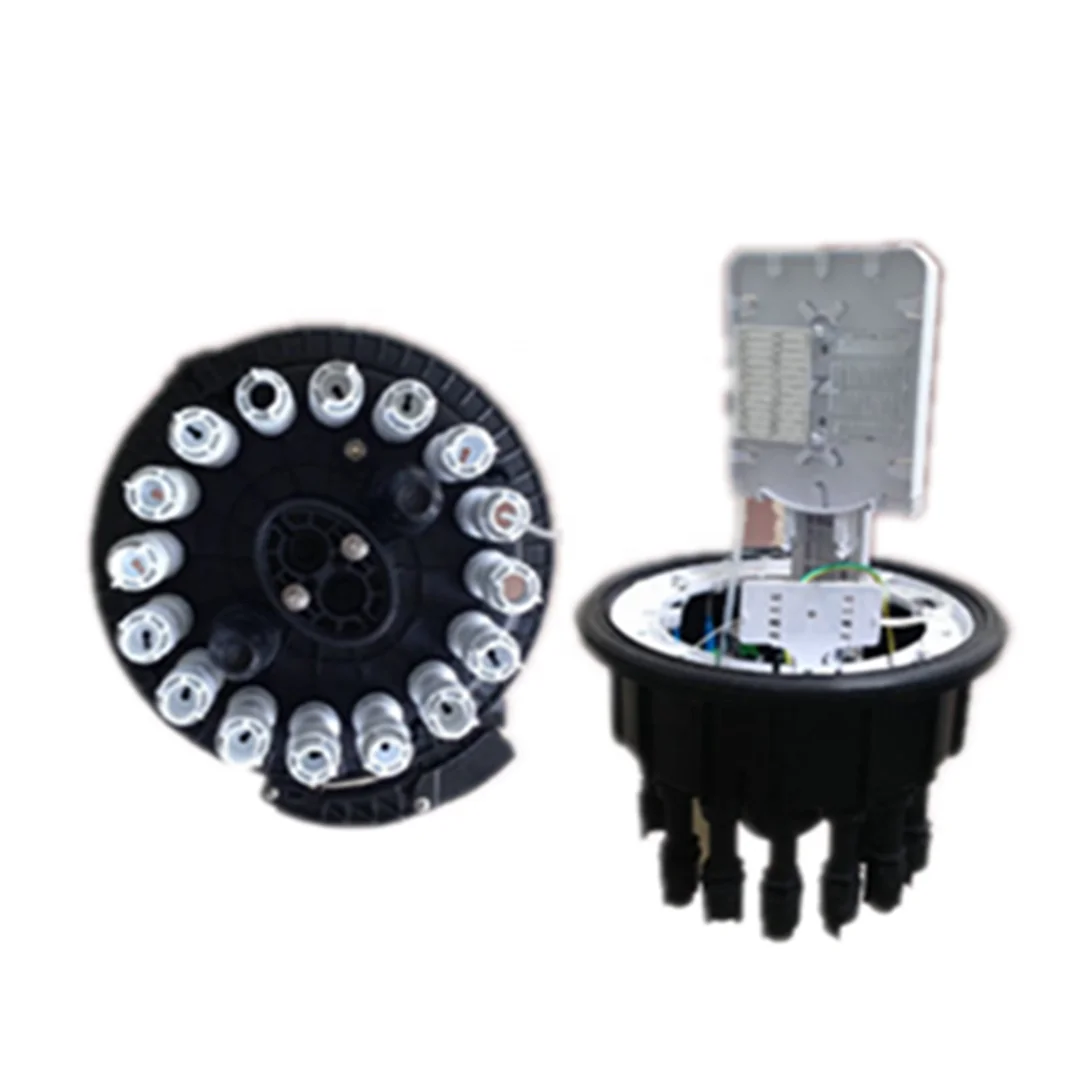 96 cores Dome type full mechanical sealing way fiber splice closure with 1+2+16 ports