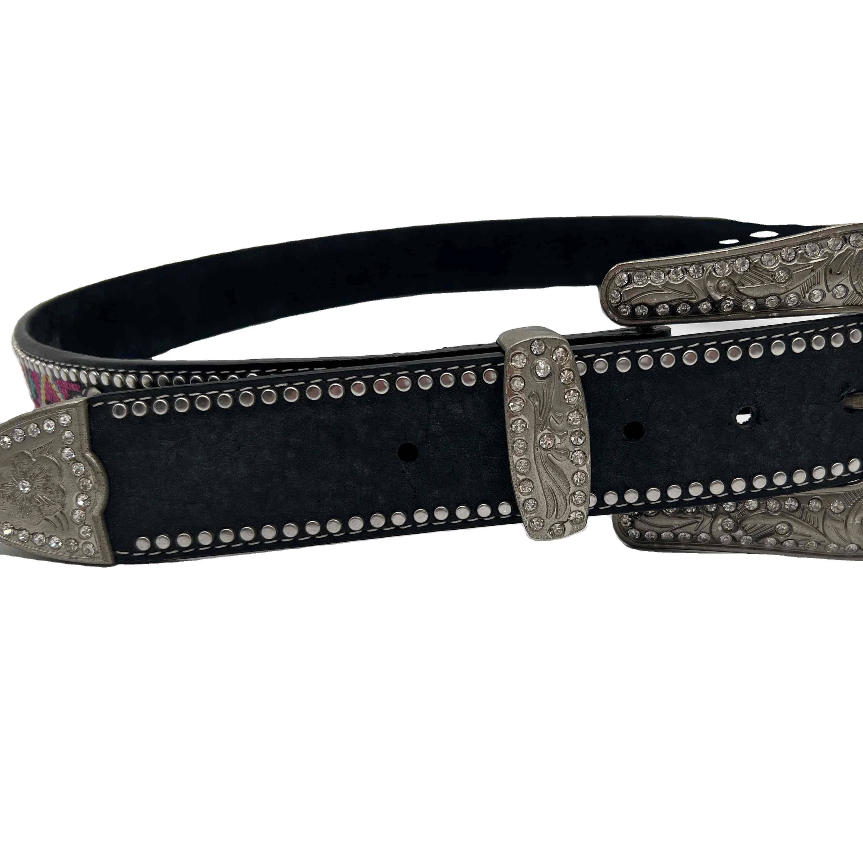 Kulanyane Custom Rhinestone With Belt Buckle Men Genuine Leather Belt Plus Size Rhinestone Belt