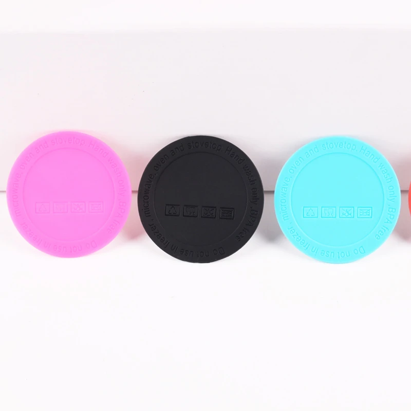 50 54 56 58 mm Silicone Bottom skinny sublimation Tumbler Mat Protective Anti Slip Rubber Base with 3M Self-adhesive Adhesive