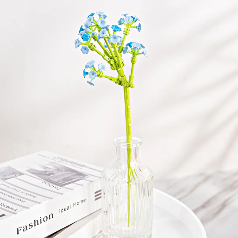 Unisex DIY Electronic Toy Flowers Model Creative Cute Plastic Plant Bricks Educational for Kids of All Ages Wholesale