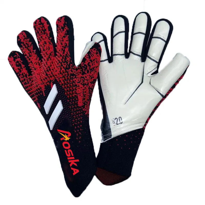 Solid Color Men Goalkeeper Gloves Wholesale Youth Goalkeeper Gloves Affordable Price Lightweight Natural latexGoalkeeper Gloves