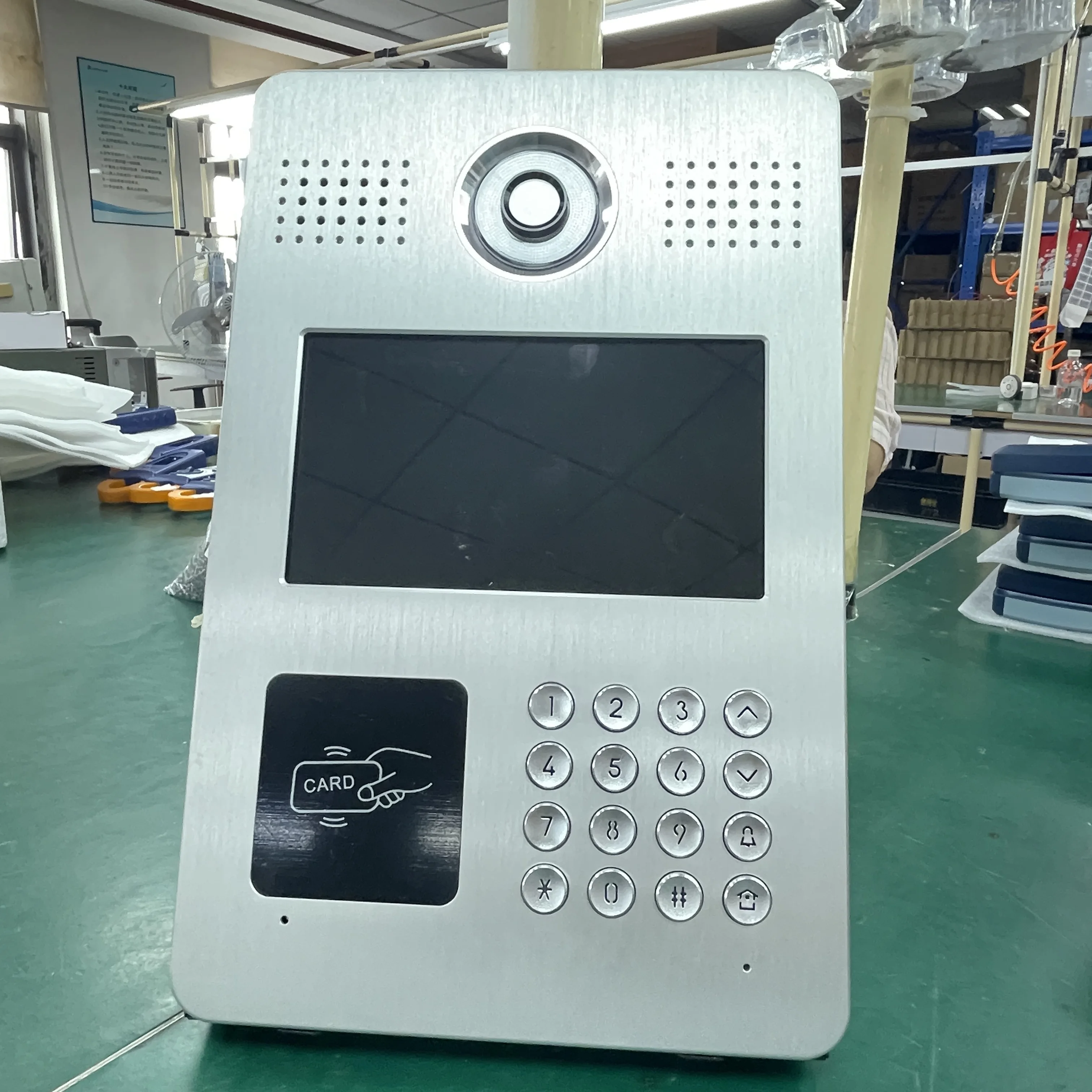 IP SIP touch screen 7 inch Professional apartment building video intercom