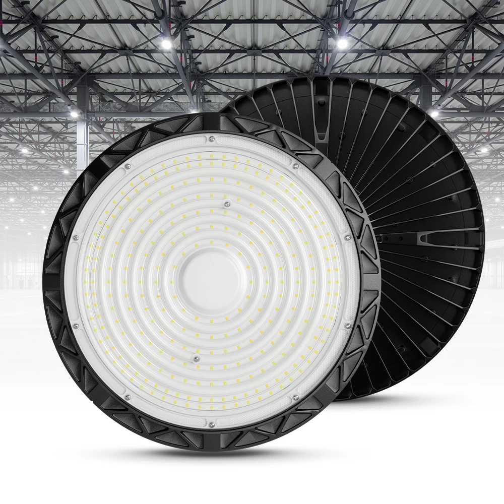 Cheap Factory Price Aluminum Pc AC85-265V Higbay Lamp for Warehouse Shop 100w 150w 200w Led Thin UFO High Bay Light