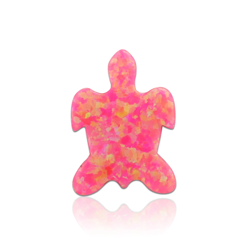 High Quality 10x14mm Synthetic Loose Gemstone OP42 SSea Turtle Shape Fire Opal