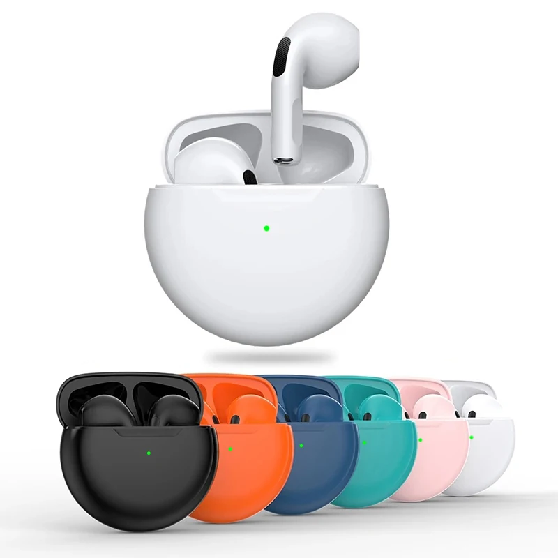 New Arrivals 6 Colours Tws Headphones BT Wireless Earphones Pro4 Pro6 In Ear Super Sound Bass Earbuds Pro 4 Pro 6