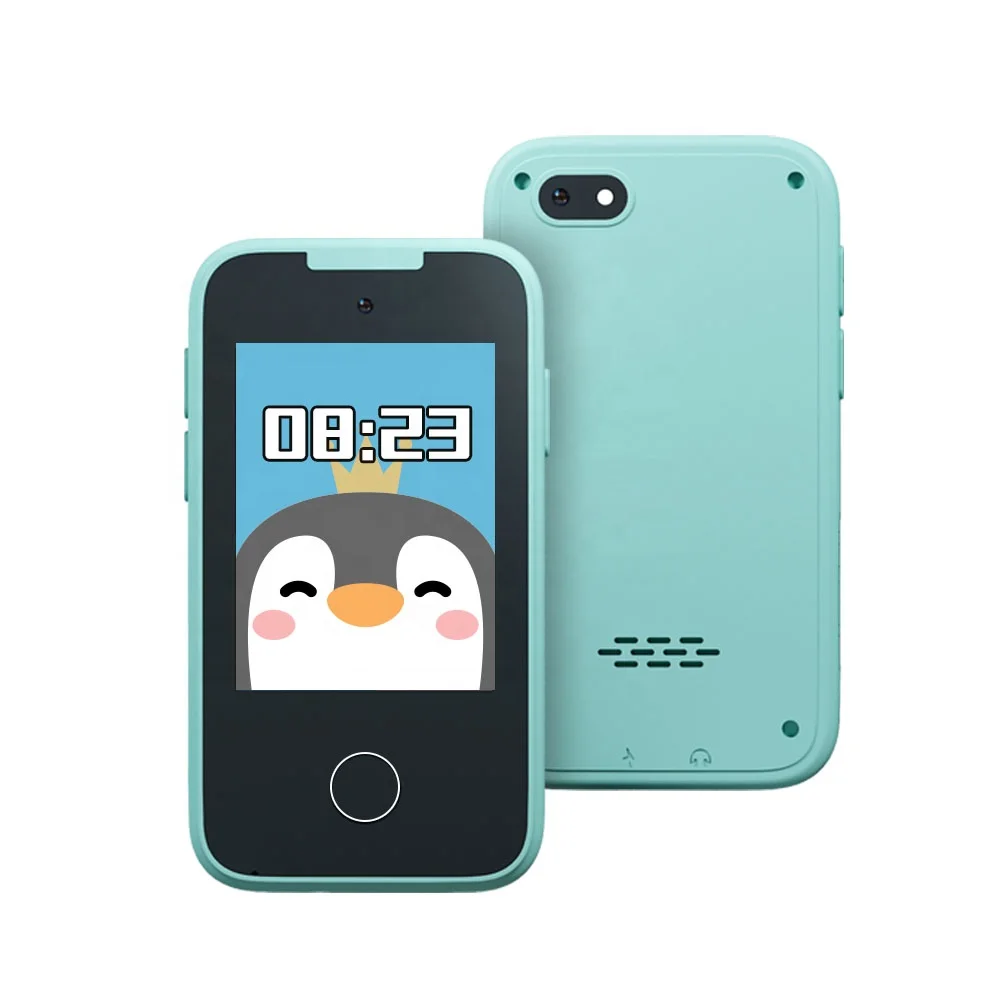 YMX PH05 Mini Mignon Rose Bleu Electronique Jouets Kids Toy Mobile Smart Cell Phone Smartphone Telephone Portable pour Enfants