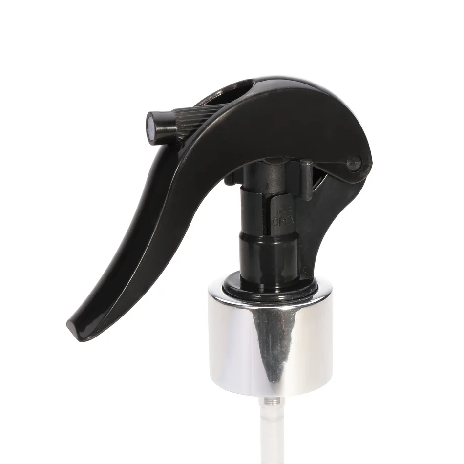 Customized gold silver closure 24/410 28/410 Aluminum Plastic fine mist mini trigger pump sprayer