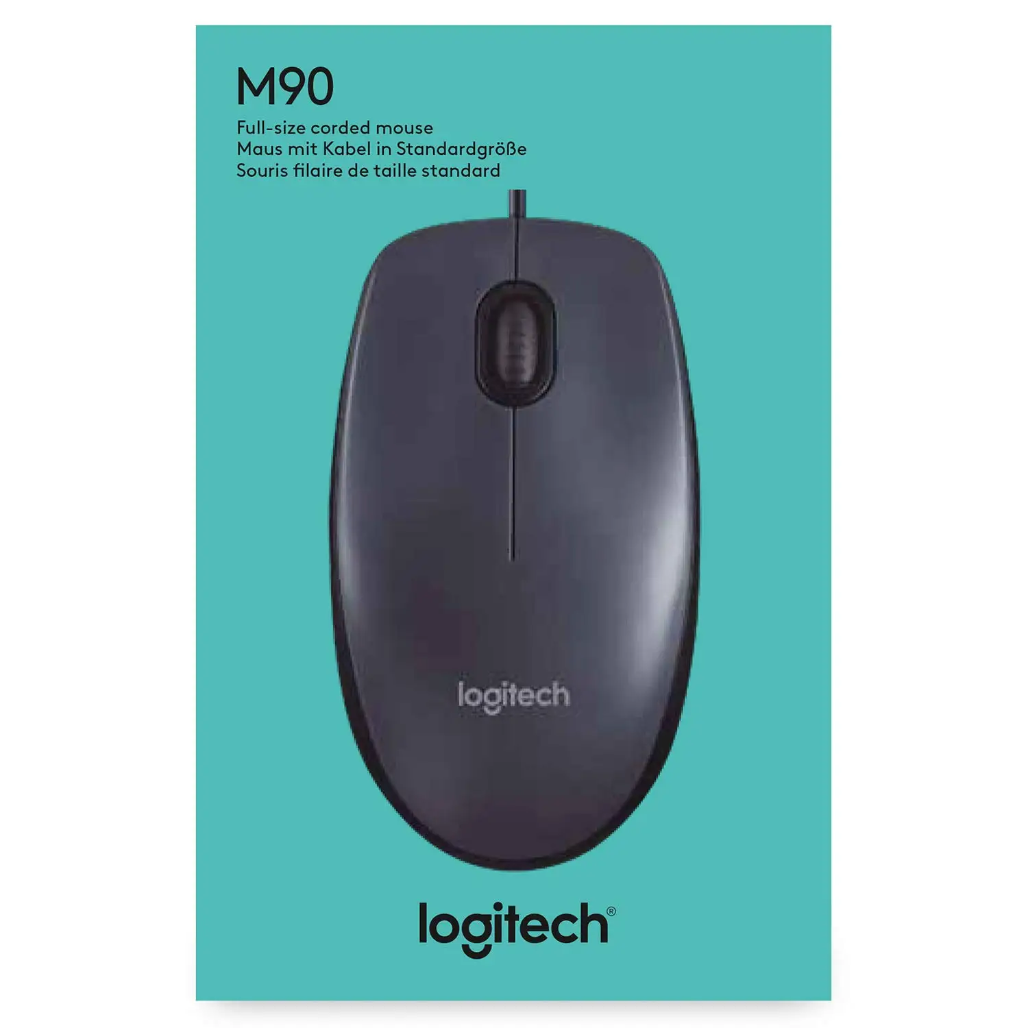 Hot Selling Logitech Wired Mouse M90 Black USB Logitech Desktop Laptop 1000DPI Gaming Mouse for Office Home Mouse
