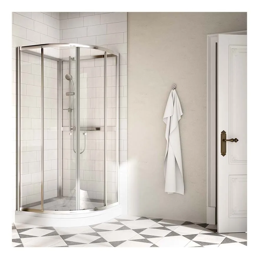 Угловые круглые душевые комнаты из закаленного стекла Раздвижные кабины с алюминиевым каркасом для ванной дома душевая кабина