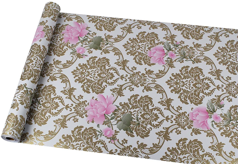 Deluxe 3D Waterproof Wallpaper Bedroom  Decorative water proof wallpaper self adhesive floral wallpaper