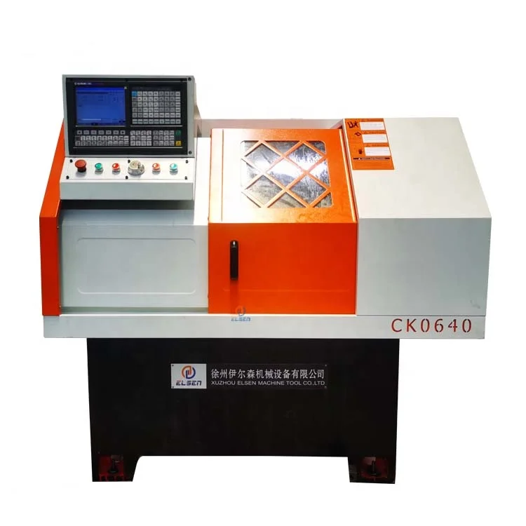 ck0640 2axis flat bed lathe small cnc lathe machine
