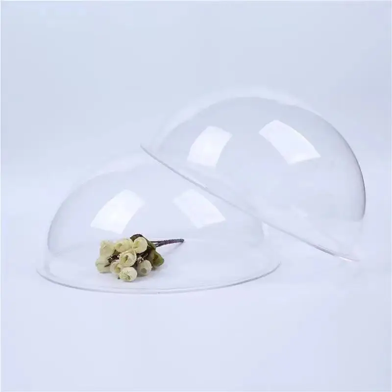 CLEAR PERSPEX ACRYLIC PLASTIC DOME WITH FLANGE HEMISPHERES 50mm-700mm DIAMETERS
