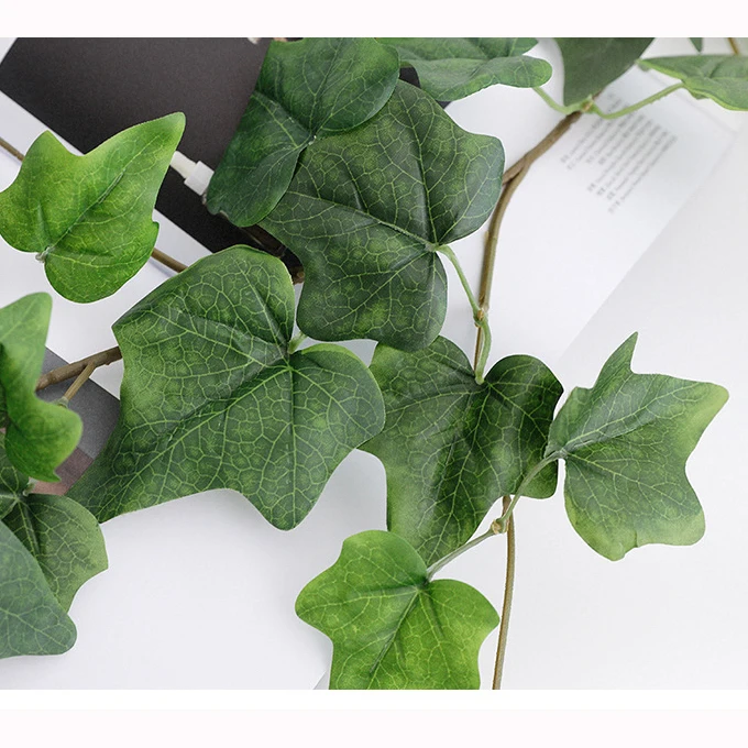 1.7M 1.8M Customizable Artificial ground melon leaf plant vine for garden wall decorative