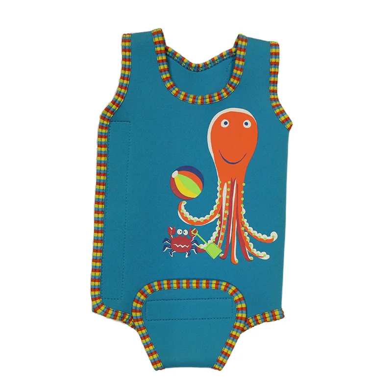 OEM Unisex Infant Neoprene One Piece Bathing Wrap Wetsuit Breathable Toddler Swimsuit Swimwear Baby Wrap Wetsuit