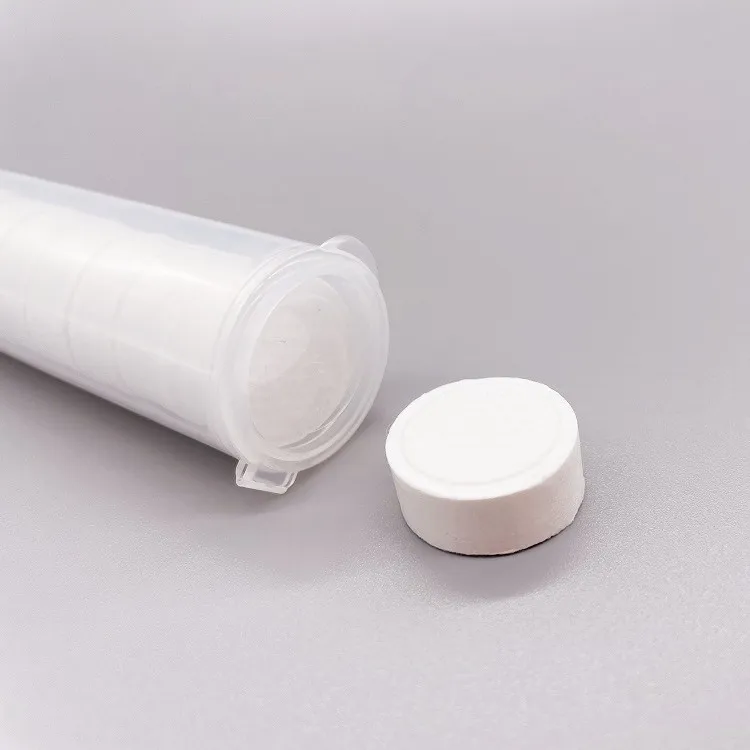 Disposable Face Tissue Cotton Towel Plastic Tube Pack Biodegradable Coin Compressed Towel for Camping