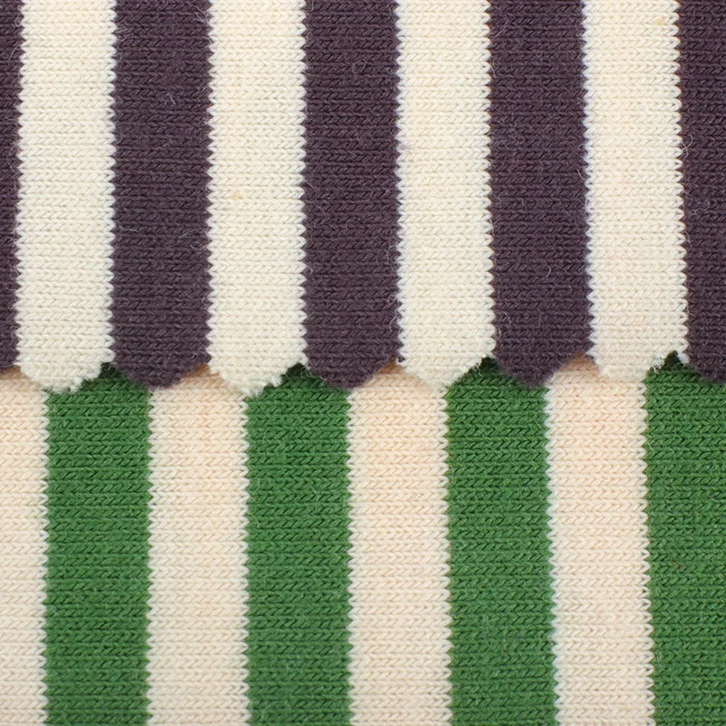 Checkered 95% cotton and 5% spandex Yarn-Dyed Strips Cotton Stretch Dry Fit Knit Fabric