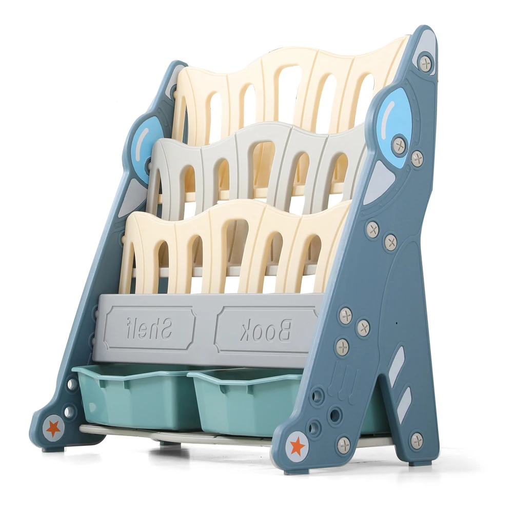Hobby tree Plastic kids room furniture indoor children book shelf