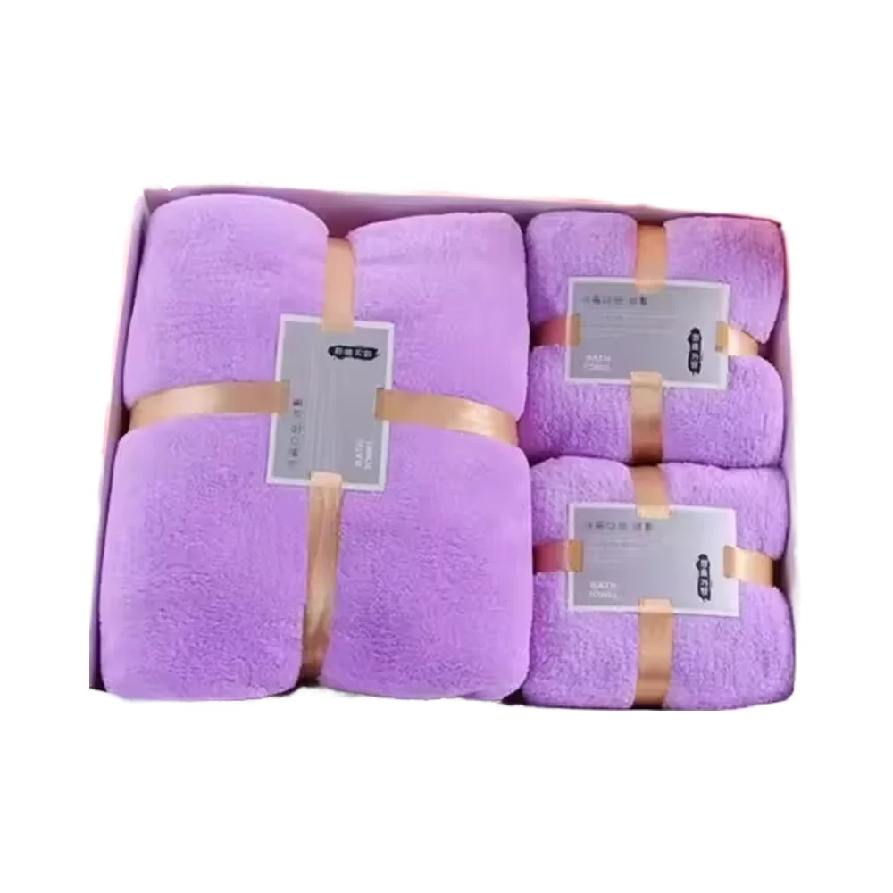 High Quality 600gsm Microfiber Bath Towel Quick-Dry Coral Fleece for Adults Sustainable and Antimicrobial for Hotels and Spas