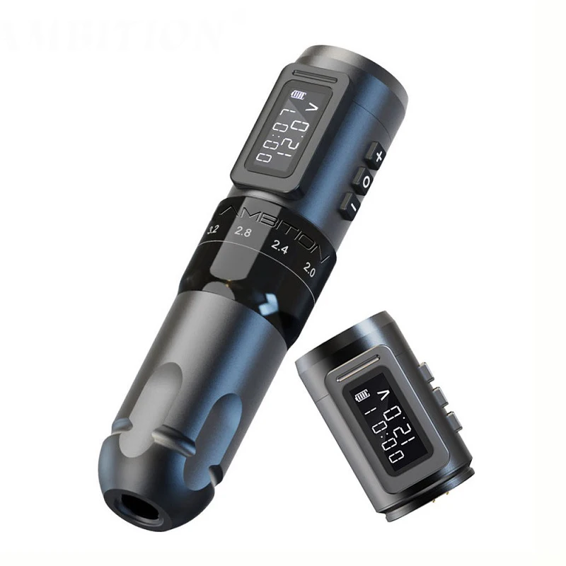 Cartridge Battery Coreless Motor 2.2-4.2mm Adjustable Stroke Wireless Tattoo Pen Machine