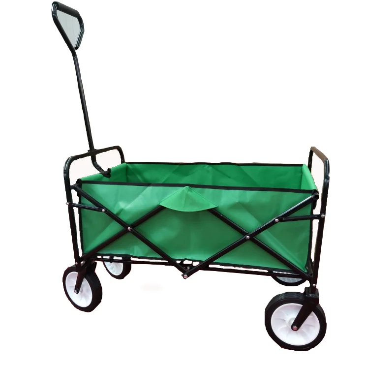Heavy Duty PU Four-Wheel Baby cart Garden Carts Folding Beach Wagon