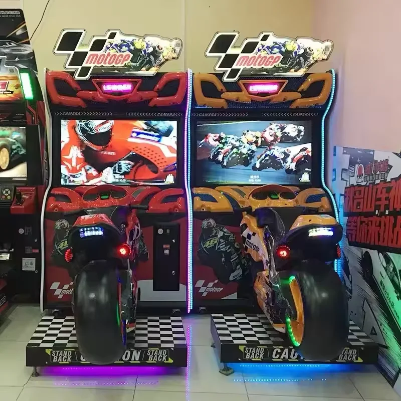 GP Motorbike Coin Operated Amusement Moto Simulator Arcade Games Adults Drive Motorcycle Car Racing Game Machine