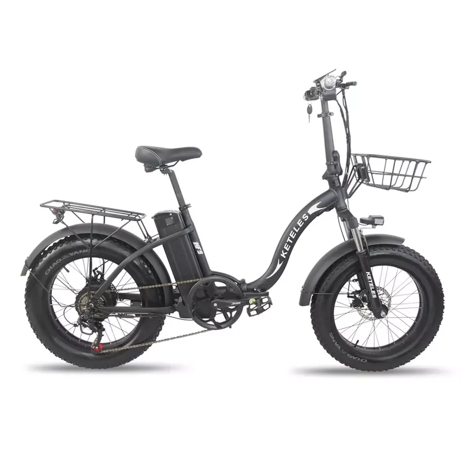 Factory Direct Sale 500W 750W 1000W Motor 17.5AH 25AH 35AH Lithium Battery E-Bikes 20 inch Fat Tire Folding Electric Bicycle