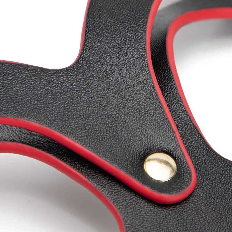 M250 Cat Ears Women Cosplay Sexy Black Leather Rivet Upper Half Face Eyes Mask for Fetish Masquerade Ball Carnival