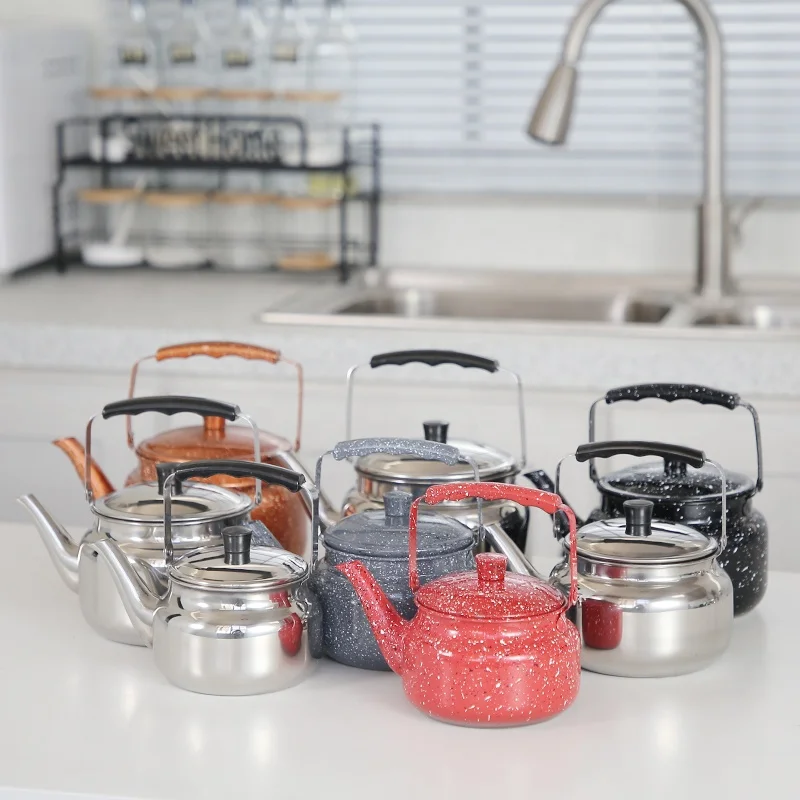 Tea Pot Stainless Steel kettle Set Glass Chinese Vacuum Insulated Cup Metal Coffee Pots Japanese Blue And Cups Modern tea pot