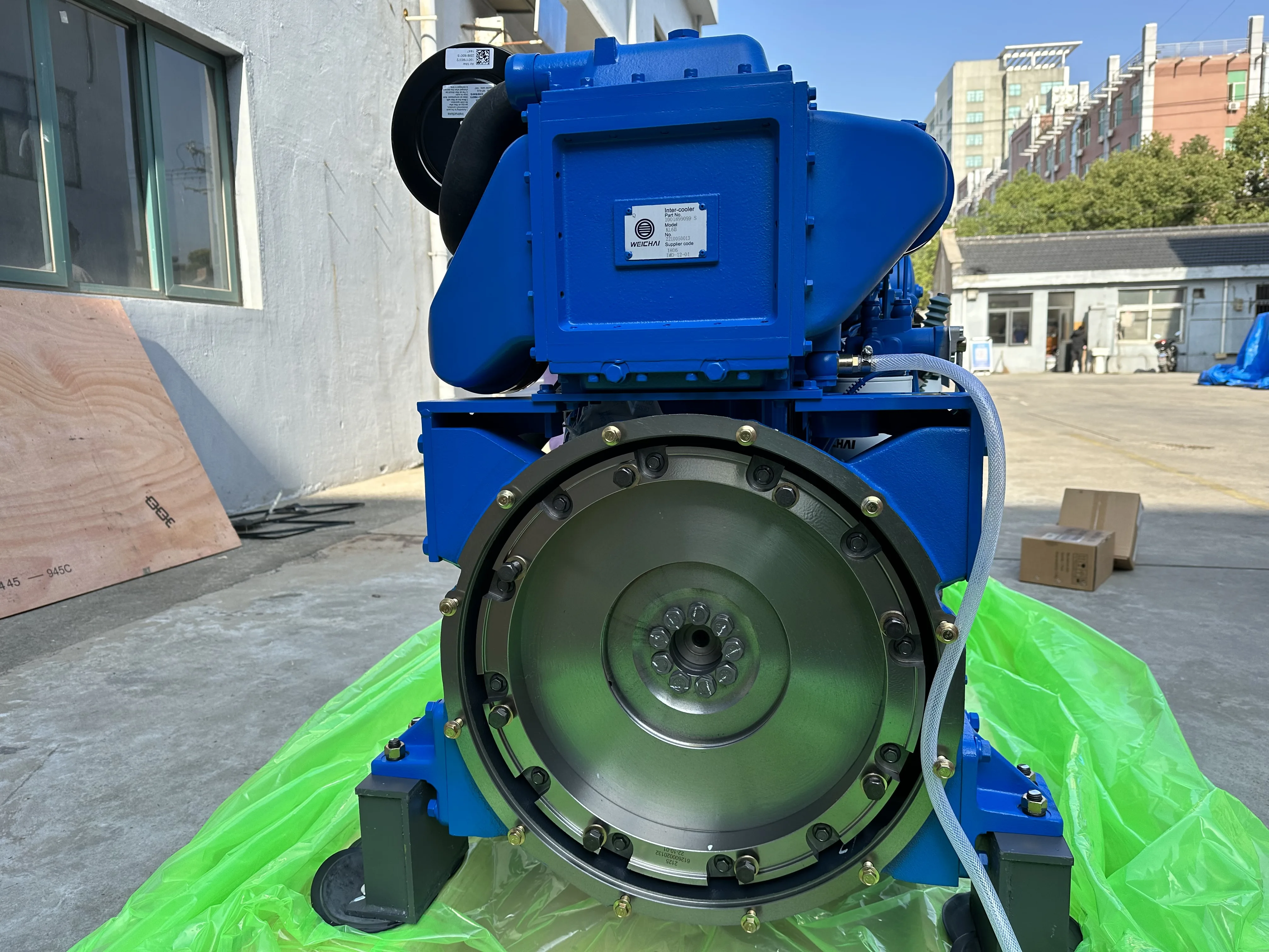 High quality 4 strokes 6 cylinders water cooled weichai WD10C278-21 boat motor marine diesel engine for fishing ship