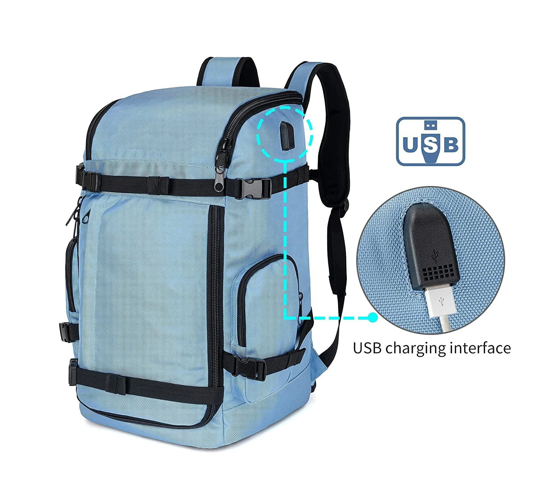 Large Capacity Ski Set Tool Backpack Water-Resistant For Ski Accessories Snowboard Boot Bag