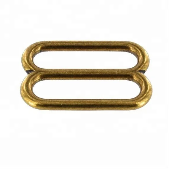 Bags Swimwear Metal Adjustable Buckle 12mm Bra Strap Silver Alloy Rings And Sliders For Bag Shoulder Strap