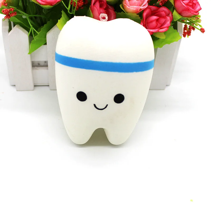 Slow tooth rebound toy Artificial tooth Squeeze toy PU Slow rebound toy