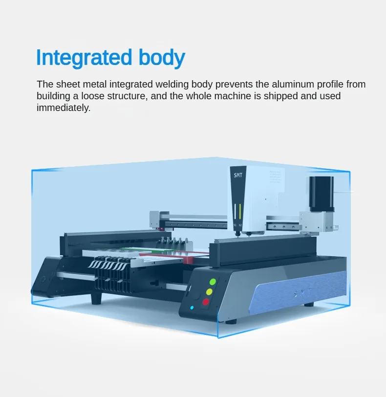 V5 PRO Desktop SMT Pick and Place Machine High Precision 0.05mm Dual Vision 36 Feeder Auto Nozzle Changer PCB Prototyping Tool