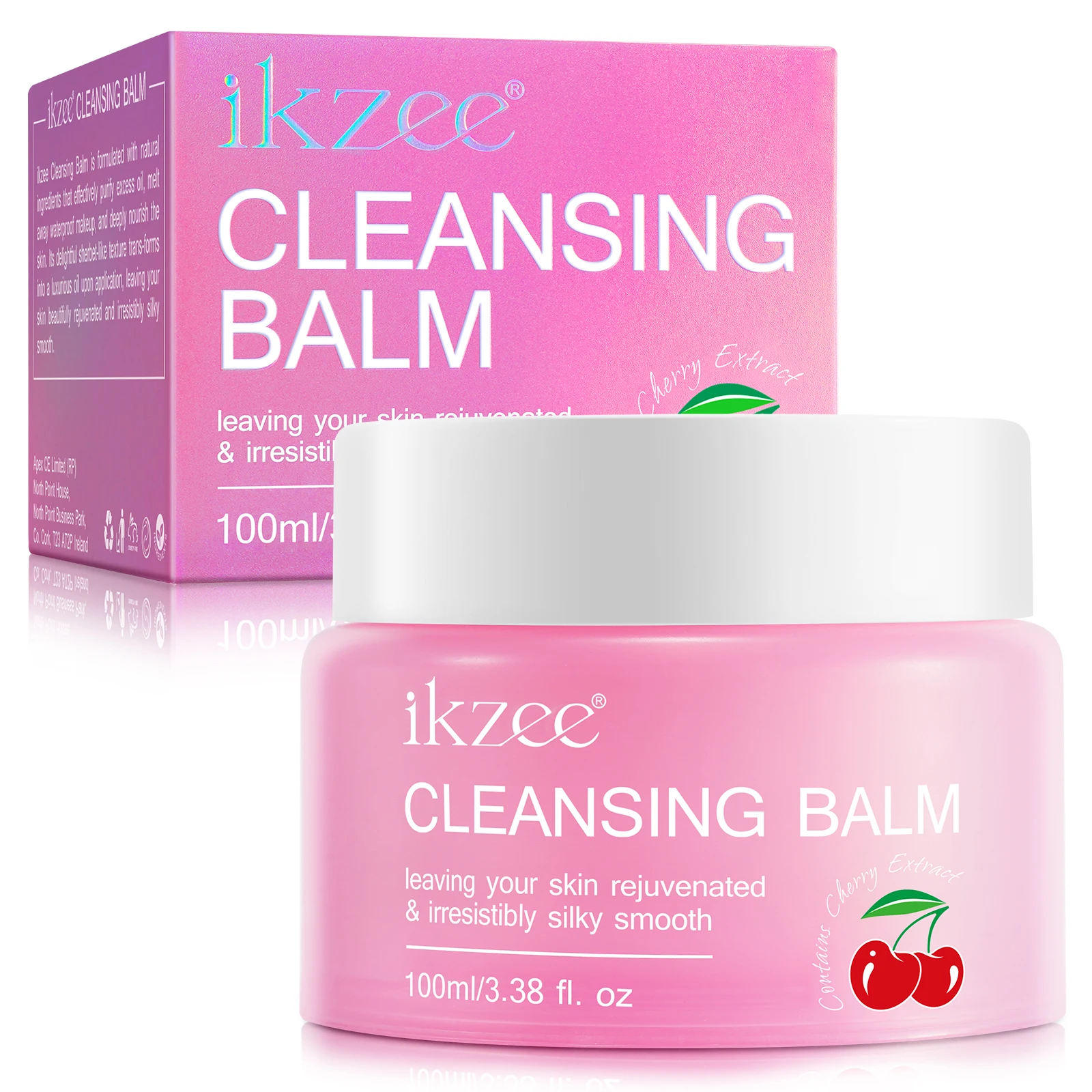 IKZEE 100ml cleansing cream private label face deep clear cleansing balm makeup remover makeup melting grinding cleansing balm