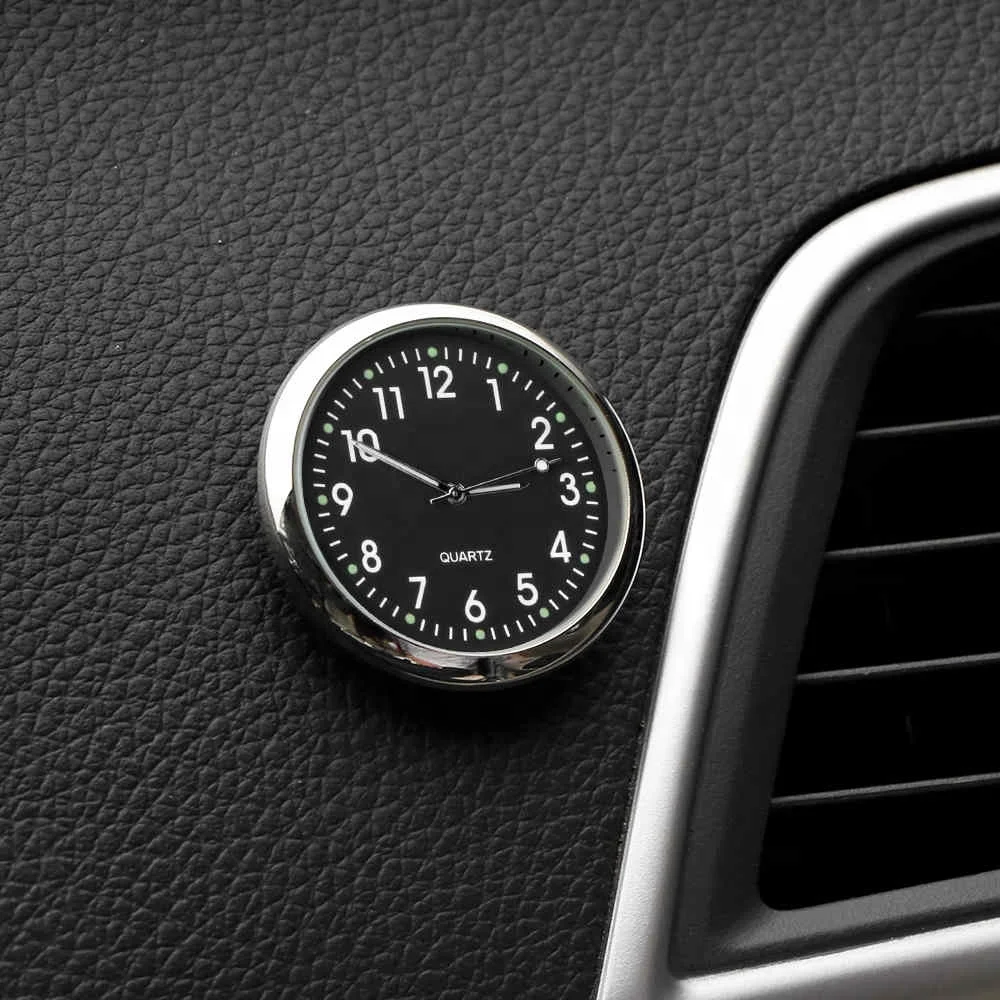 Автомобильные часы светящиеся миниатюрные автомобильные цифровые с внутренней палочкой механические кварцевые автомобильное украшение аксессуары
