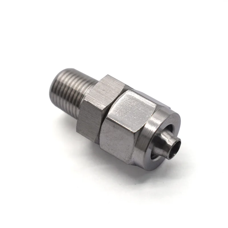 RUICHEN High Quality Stainless Steel6x 4mm tube size 1/4 male thread Pneumatic Rapid Screw fitting Male Straight SRPC