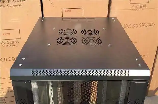 19 Inch 18U Network Cabinet Server Rack Enclosure with Glass door