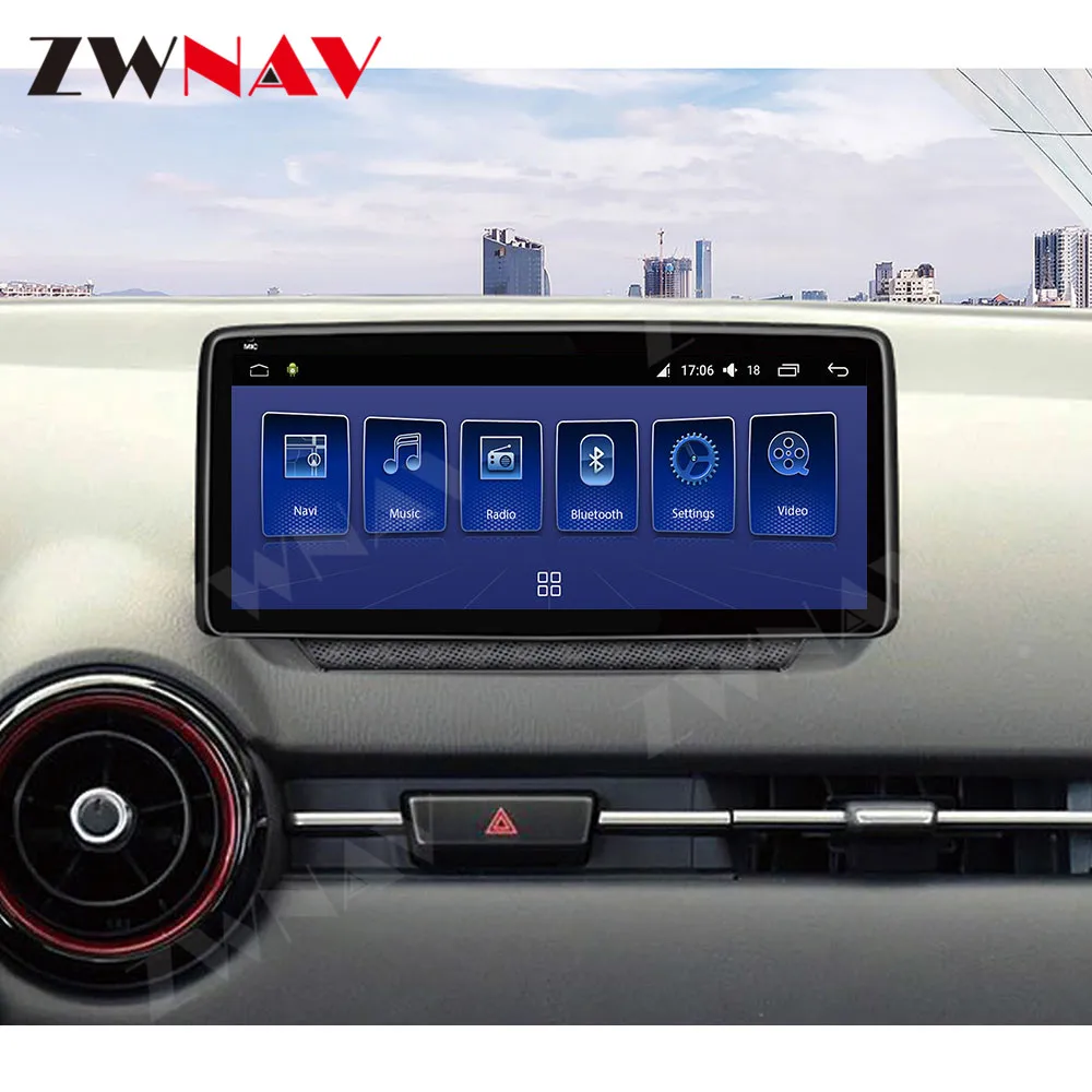 ZWNAV Android 10 0 128 Автомобильный мультимедийный стерео для MAZDA CX-3 2018 + с авто радио рекордер Carplay GPS навигации