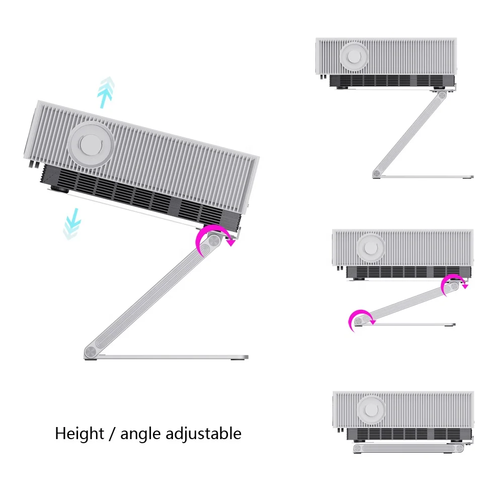 height adjustable Reading Hands foldable laptop stand aluminum Projector bracket