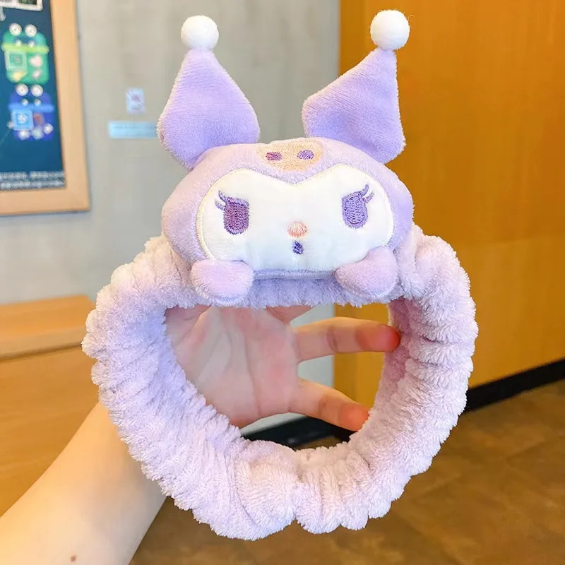 Linda Beautiful melody plush hair stick cinnamon roll filled plush toy girl face wash hair accessory