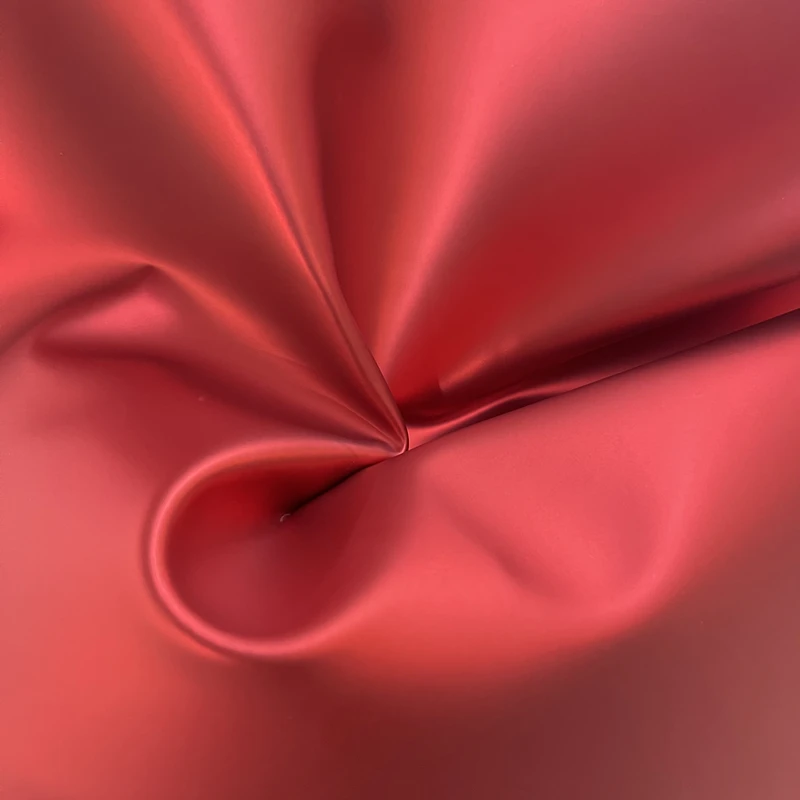 Smooth Surface Matte Foil Metallic Synthetic TPU Faux Leather For Handbag Garment DIY Accessories