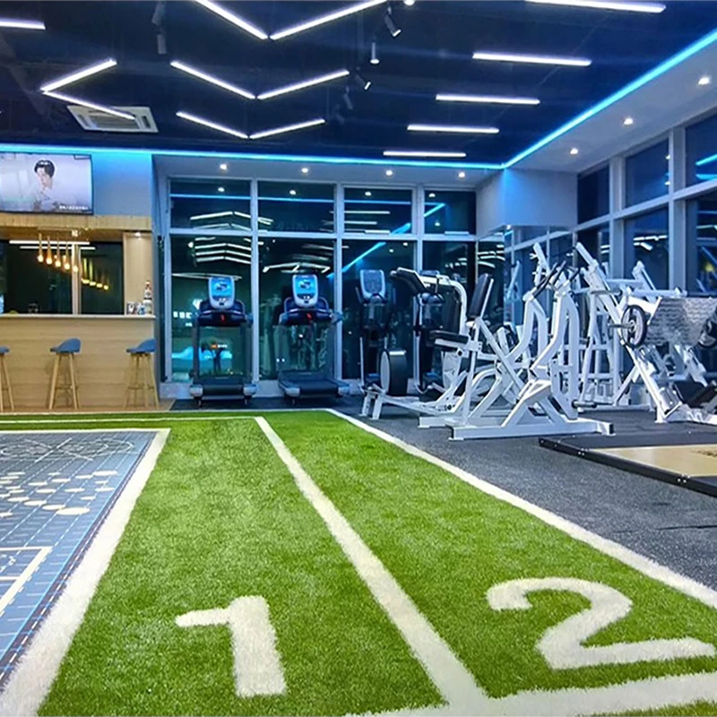 High Quality 15mm 25mm Artificial Green Grass Turf for Gym Fitness Flooring Gym Artificial