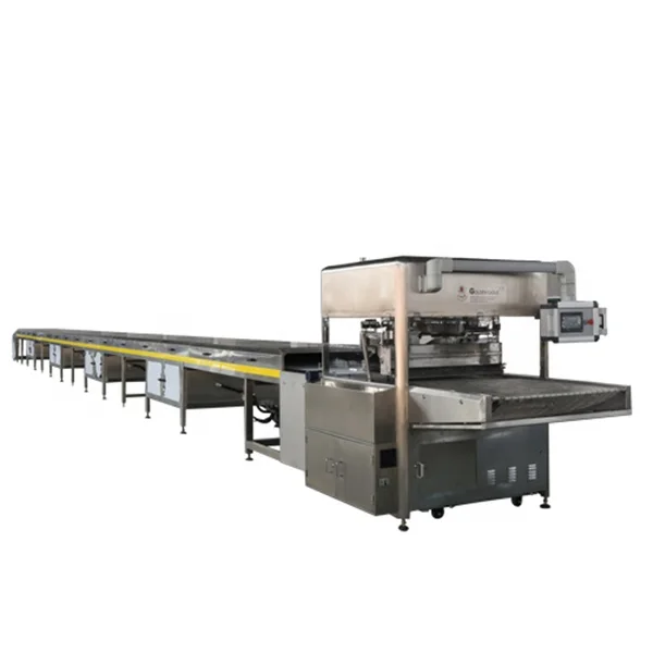 SJP1200 PLC CE Certified Chocolate Enrobing machine/chocolate coating machine/chocolate machine