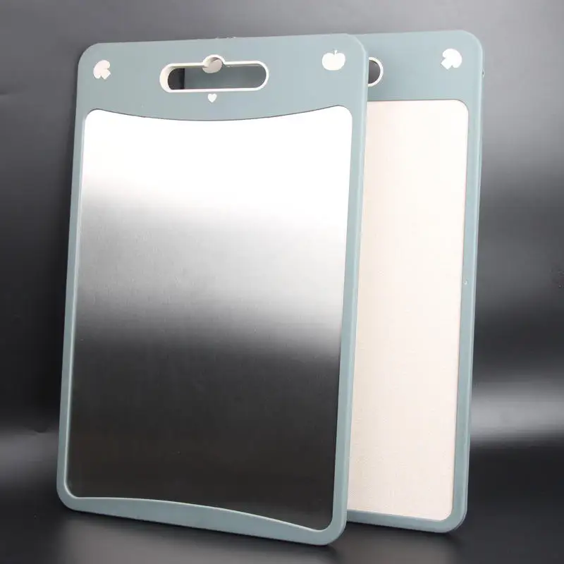 Лидер продаж легко очищаемая двухсторонняя разделочная доска из нержавеющей стали влагостойкая Пшеничная солома для мяса овощей