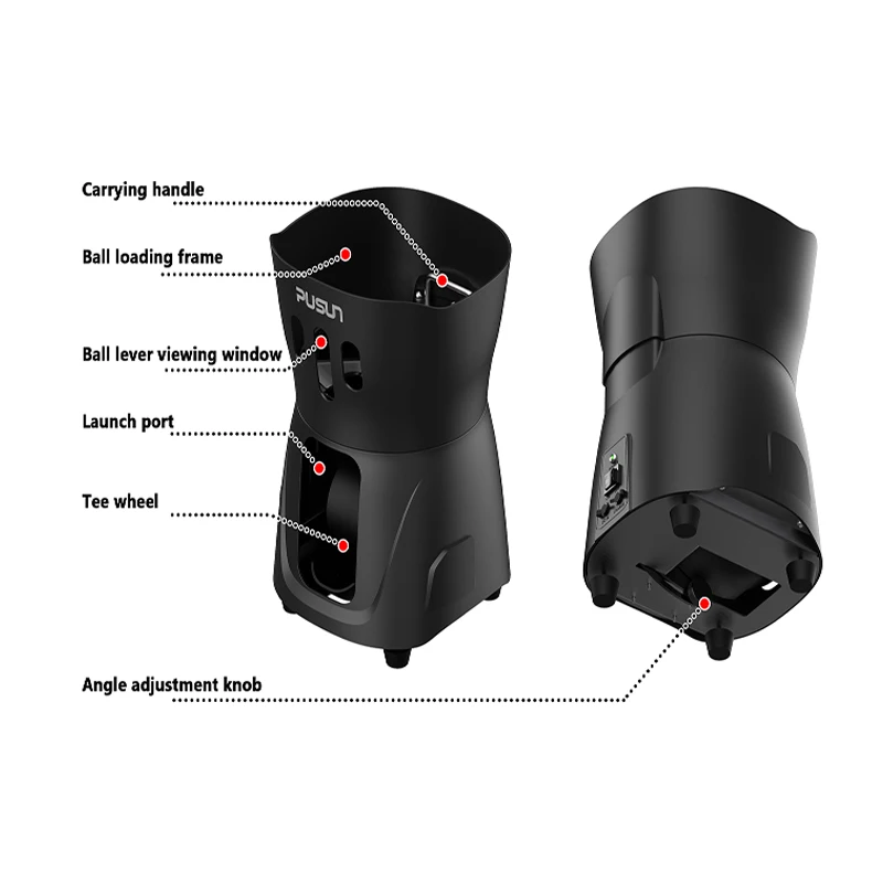 2023 Hot Sales Pickleball Ball Thrower For Training Practice with APP Remote Control, PP-MINI