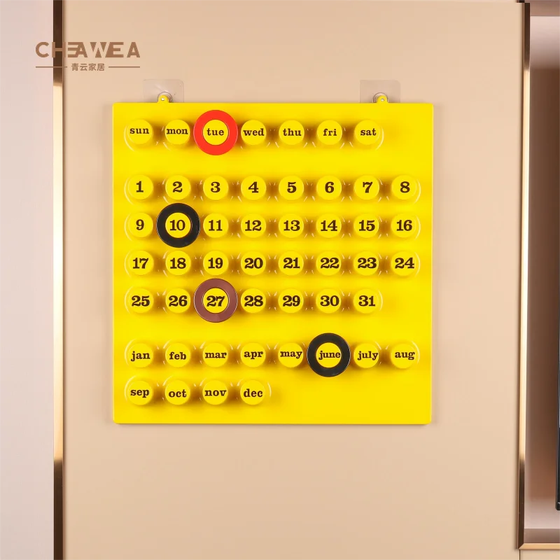 Home Calendar PVC Recording Date Every Year Living Room Calendar Board Wall Desk Hanging Style Calendar