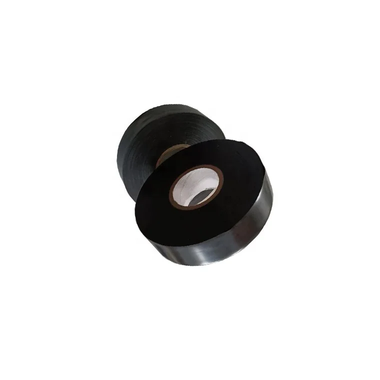 MENGSHAN980-25 black color size 25mils x6'x100ft adhesive rubber tape for gas pipeline